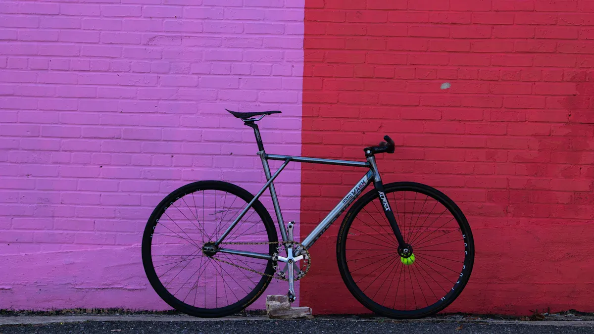 Aero bike frame setup