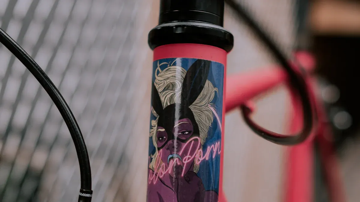 Apply Bike Frame Decals