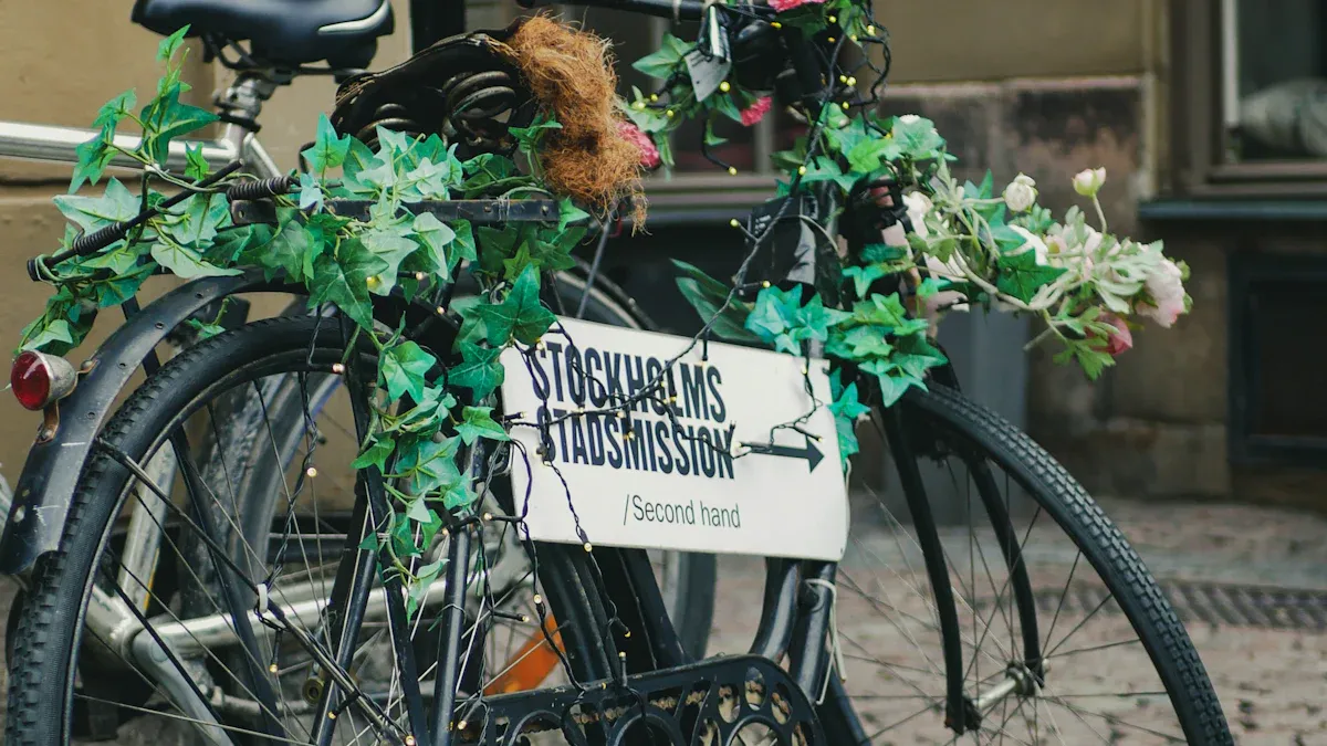Planters from Bike Seats
